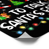 Most Likely To Talk Santa's Ear Off Family Christm Poster (Hoek)