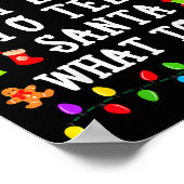 Most Likely To Tell Santa What To Do Christmas  Poster (Hoek)