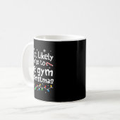 Most Likely To The Gym On C-hristmas Workout Match Koffiemok (Voorkant links)