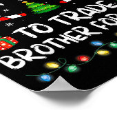 Most Likely To Trade Brother For Family Christmas Poster (Hoek)