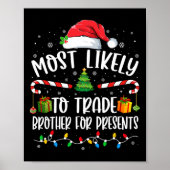Most Likely To Trade Brother For Presents Family M Poster (Voorkant)