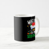Most Likely To Trade Sister Funny Matching Xmas Koffiemok (Voorkant rechts)