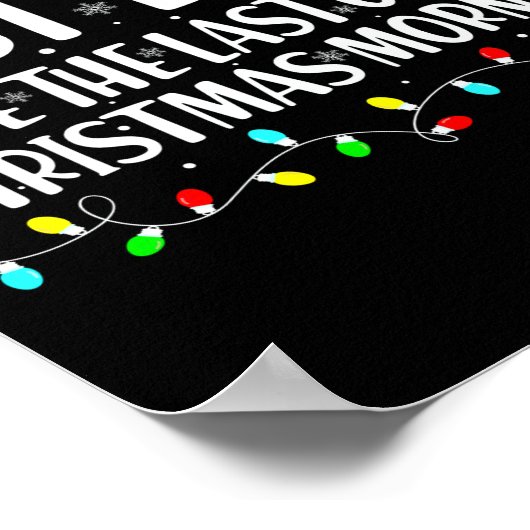 Most Likely To Wake Up First Christmas Morning Poster (Hoek)