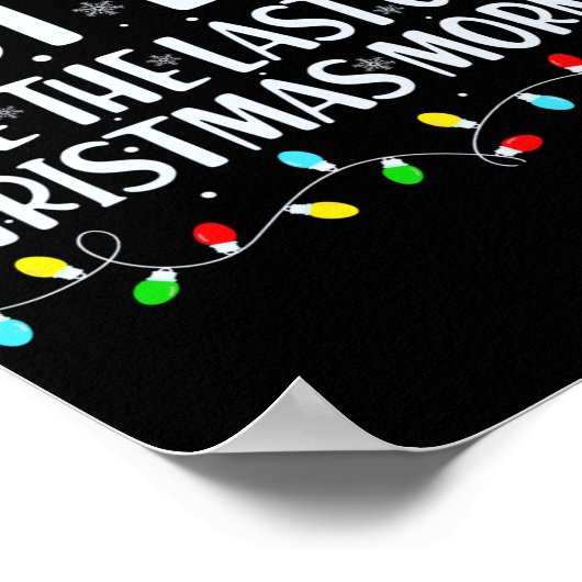 Most Likely To Wake Up First Christmas Morning T S Poster (Hoek)