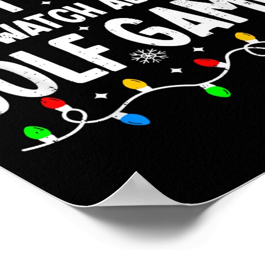 Most Likely To Watch All Golf Games Funny Matching Poster (Hoek)