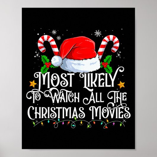 Most Likely To Watch All The Christmas Movie Match Poster (Voorkant)