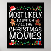 Most Likely To Watch The Christmas Movies Family C Poster (Voorkant)