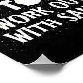 Most Likely To Work Out With Santa Family Christma Poster (Hoek)