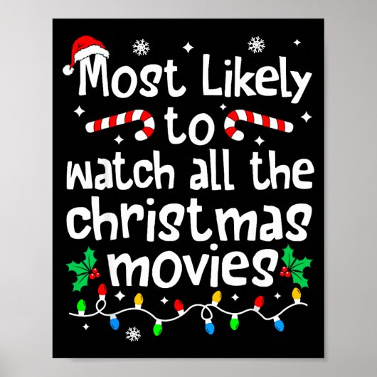 Most Likely Watch All The C-hristmas Movies Matchi Poster (Voorkant)