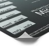 Most Misspelled Words in UK English Poster (Hoek)