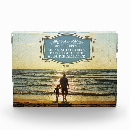 Most Precious Gift Parents Can Give Fotoblokken (Voorkant)