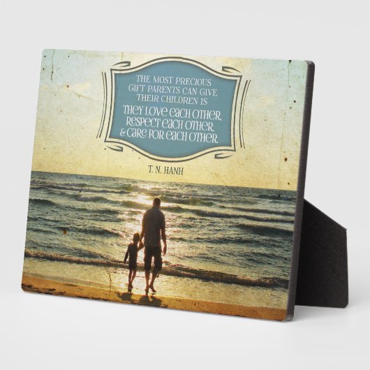 Most Precious Gift Parents Can Give Fotoplaat (Zijkant)