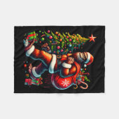 Most Wonderful Christmas Bigfoot Christmas Tree Li Fleece Deken (Voorkant (Horizontaal))