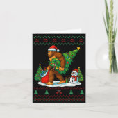 Most Wonderful Christmas Bigfoot Christmas Tree Li Kaart (Voorkant)