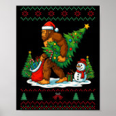 Most Wonderful Christmas Bigfoot Christmas Tree Li Poster (Voorkant)