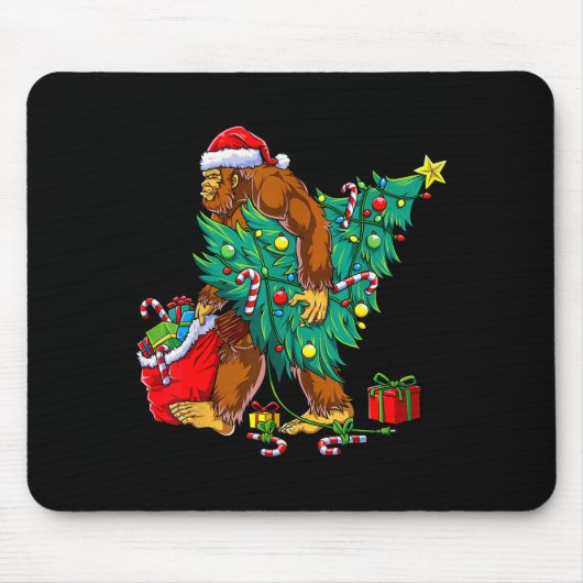 Most Wonderful Christmas Co Bigfoot Christmas Tree Muismat (Voorkant)
