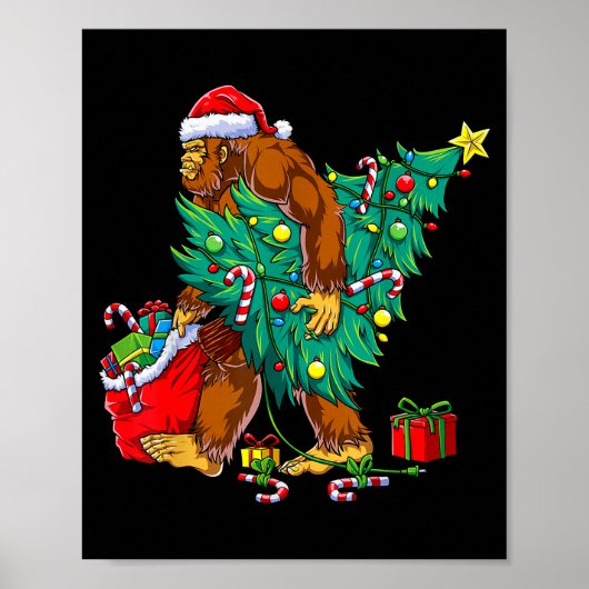 Most Wonderful Christmas Co Bigfoot Christmas Tree Poster (Voorkant)