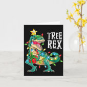 Most Wonderful Christmas Co Dinosaur Christmas Tre Kaart (Gele Bloem)