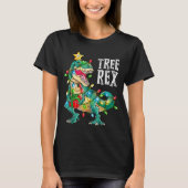 Most Wonderful Christmas Co Dinosaur Christmas Tre T-shirt (Voorkant)