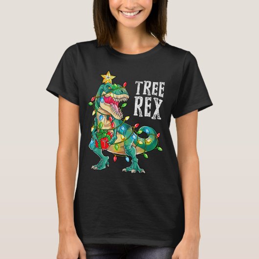 Most Wonderful Christmas Co Dinosaur Christmas Tre T-shirt (Voorkant)