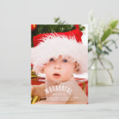 Most Wonderful Time Full Page Photo Card Feestdagenkaart (Staand voorkant)