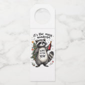 Most Wonderful Wine of the Year Raccoon Flessenhanger (Voorkant)