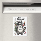 Most Wonderful Wine of the Year Raccoon  Magneet (Insitu (Vaatwasser))