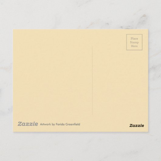 Mostar, Bosnië - Acryltueel schilderen Briefkaart (Achterkant)