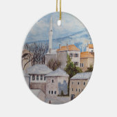 Mostar, Bosnië - Acryltueel schilderen Keramisch Ornament (Rechts)