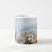 Mostar, Bosnië - Acryltueel schilderen Koffiemok (Center)