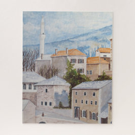 Mostar, Bosnië - Acryltueel schilderen Legpuzzel