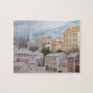 Mostar, Bosnië - Acryltueel schilderen Legpuzzel