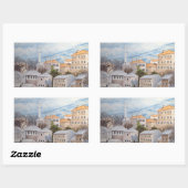 Mostar, Bosnië - Acryltueel schilderen Rechthoekige Sticker (Vel)