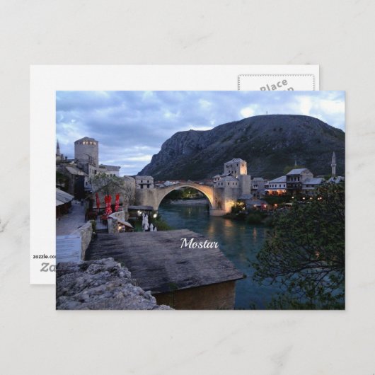 Mostar, Bosnië en Herzegovina Briefkaart (Voorkant / Achterkant)