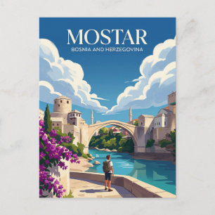 Mostar Bosnië en Herzegovina Briefkaart