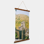 Mostar - Bosnië en Herzegovina Hangend Wandkleed (Gebogen)