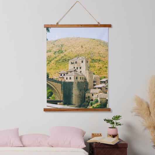 Mostar - Bosnië en Herzegovina Hangend Wandkleed (Slaapkamer)