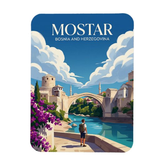 Mostar Bosnië en Herzegovina Magneet (Verticaal)