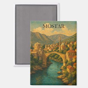  Mostar Bridge Bosnië Reizen Magneet