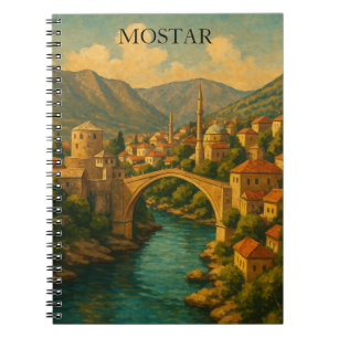 Mostar Bridge Bosnië Reizen Notitieboek