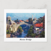 Mostar Bridge Briefkaart (Voorkant)
