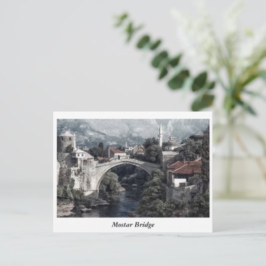Mostar Bridge Briefkaart (Staand voorkant)