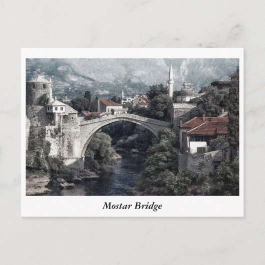 Mostar Bridge Briefkaart (Voorkant)