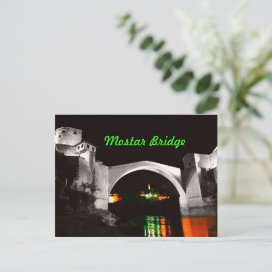 Mostar Bridge Briefkaart (Staand voorkant)