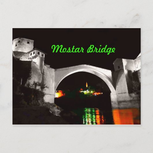 Mostar Bridge Briefkaart (Voorkant)