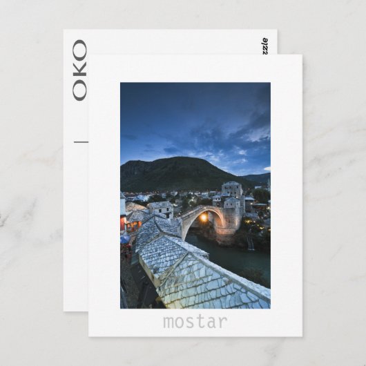 Mostar Briefkaart (Voorkant / Achterkant)