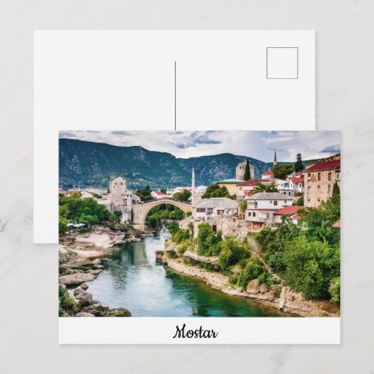 Mostar Briefkaart (Voorkant / Achterkant)