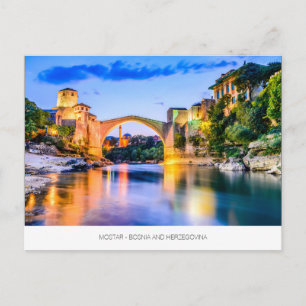 Mostar-briefkaart uit Bosnië-Herzegovina Briefkaart