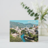 Mostar: Foto van olieverf Briefkaart (Staand voorkant)