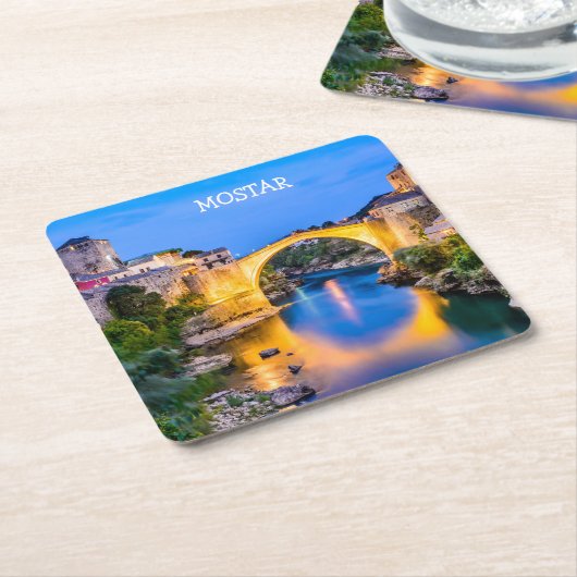 Mostar Kartonnen Onderzetters (Schuin)